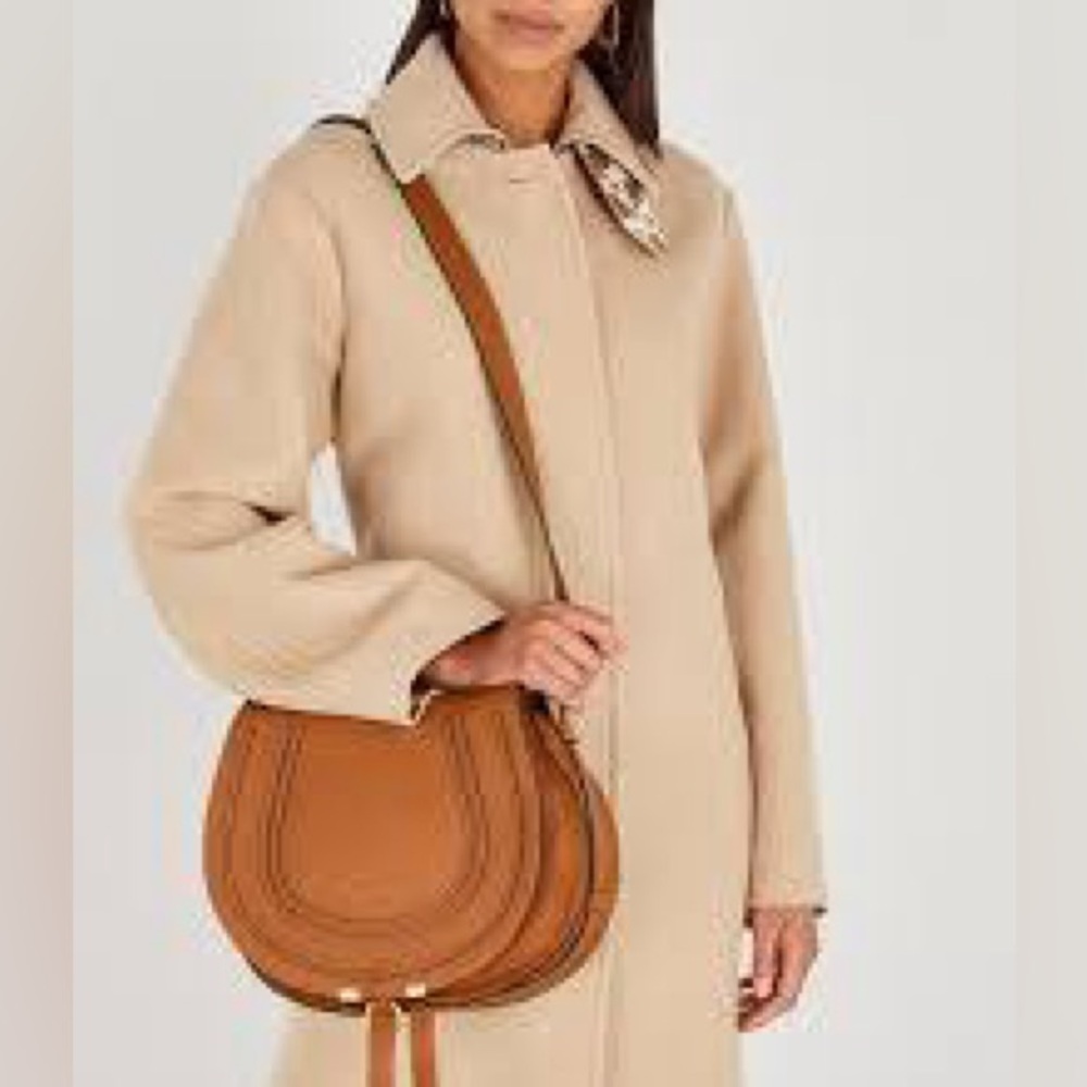 Chloe Marcie large Saddle bag grey - Picture 13 of 13